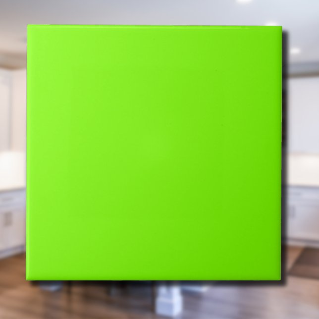 Chartreuse Solid Färg | Klassisk | ELEGANT Kakelplatta (Skapare uppladdad)