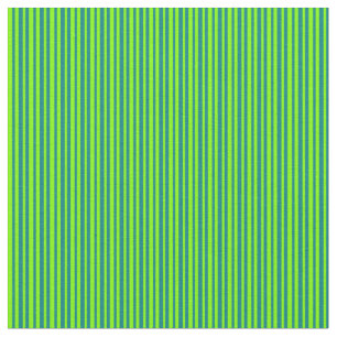 Chartreuse & Teal Linjer Tyg