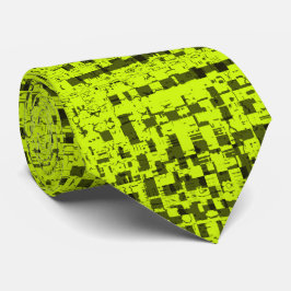 Chartreuse Tweed Neck Tie Slips