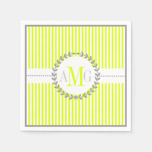 Chartreuse, vitrandig vigsel pappersservett