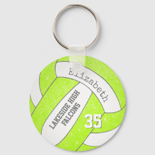 chartreuse volleyball bag märkre w player team nam nyckelring