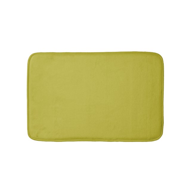 CHARTREUSE Yellowish Grönt Solid Färg Badrumsmatta (Framsidan)