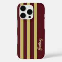 Chartreusegrönt och burgunderrandigt mönster