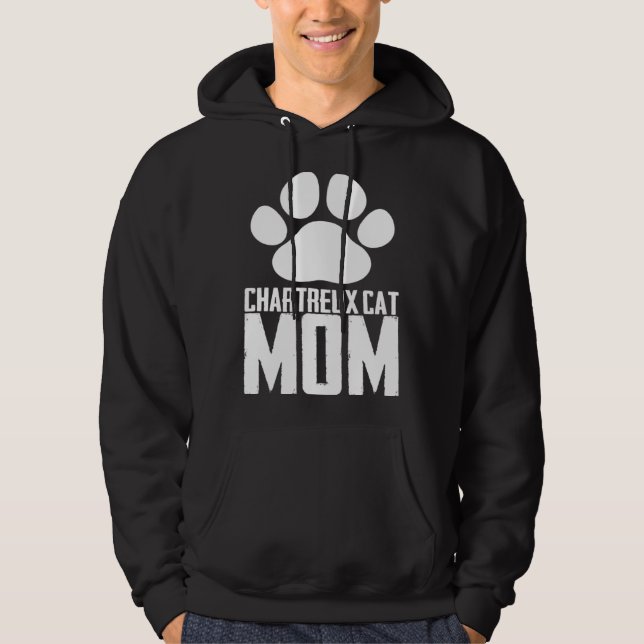 Chartreux cat  Chartreux  Chartreux kitten Hoodie (Framsida)