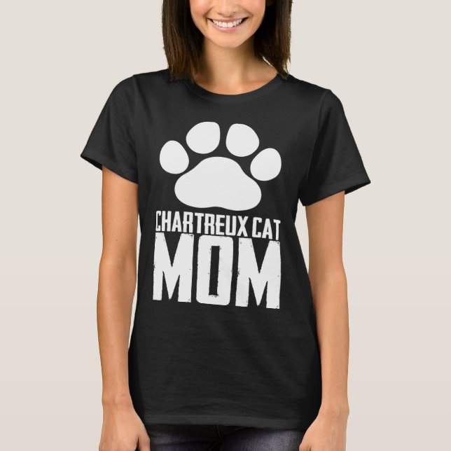 Chartreux cat  Chartreux  Chartreux kitten T Shirt (Framsida)