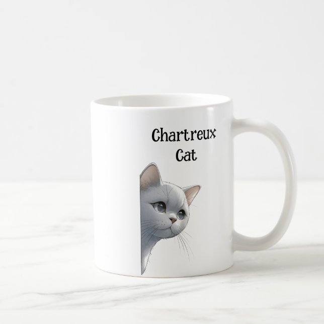 Chartreux Cat Kaffemugg (Höger)