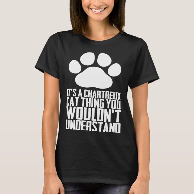 Chartreux katter  Chartreux  Chartreux kattunge T Shirt (Framsida)