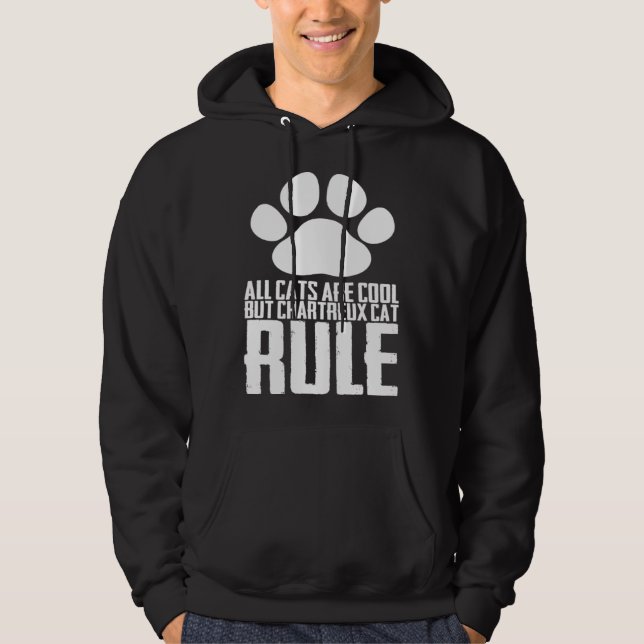 Chartreux kitten  Chartreux mom  Chartreux father Hoodie (Framsida)