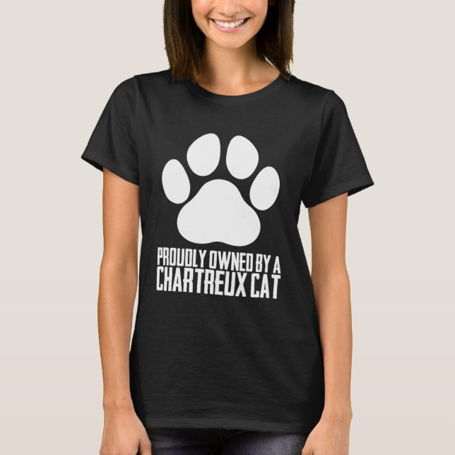 Chartreux mom  Chartreux kitten  Chartreuxs T Shirt (Framsida)