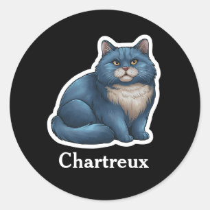 Chartreux Runt Klistermärke