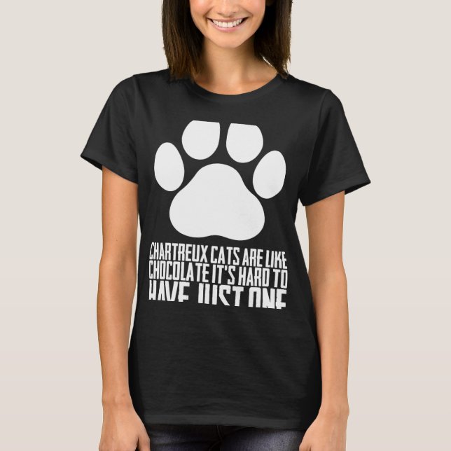 Chartreuxkatter Chartreux Chartreuxkatt T Shirt (Framsida)