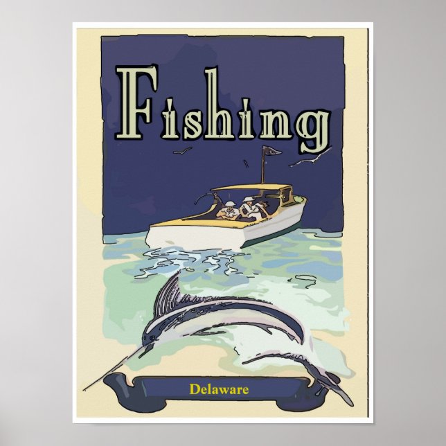 Charturfiske Delaware Poster (Framsidan)