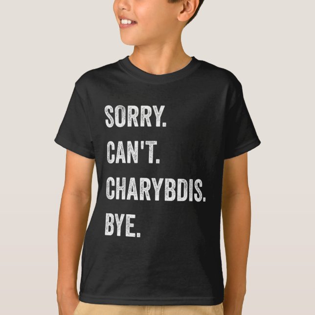 Charybdis Cryptids Funny Halloween Mon kan tyvärr  T Shirt (Framsida)