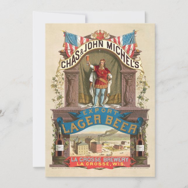 Chas. & John Michels exportlager Beer (Framsida)