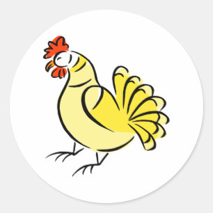 Chase Chicken Runt Klistermärke