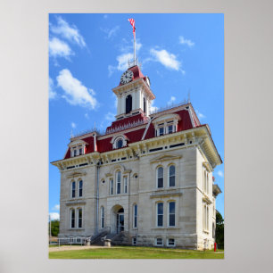 Chase County, Kansas, Domstol 20 x 28 Poster
