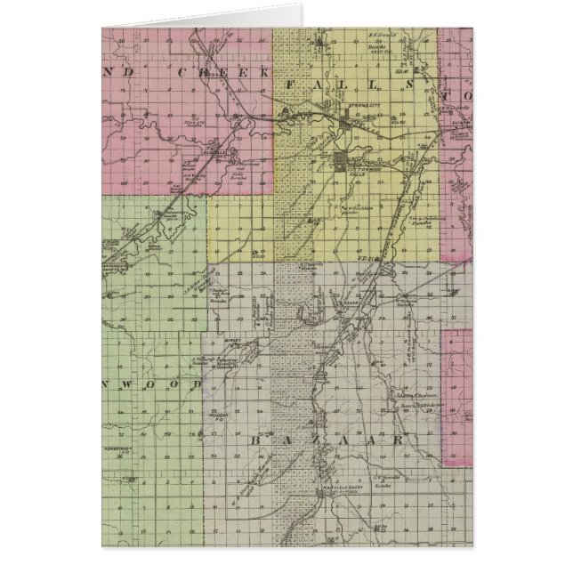 Chase County, Kansas Hälsningskort (Framsidan)