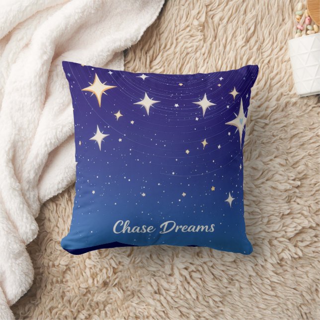 Chase Dreams Night Starry Sky Kudde (Filt)