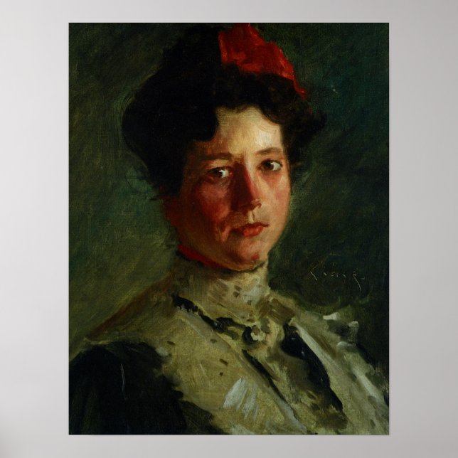 Chase - Porträtt of Martha Walter 1908 Poster (Framsidan)