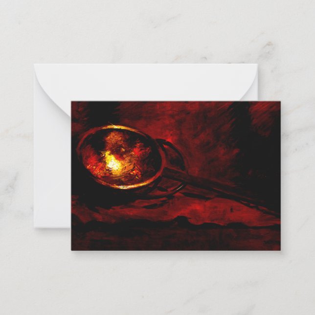 Chase - still Life with Ladle, bra Art-målning Anteckningskort (Framsida)