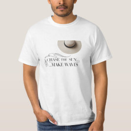 Chase the Sol, make Vinkar - minimalistiskt Beach T Shirt