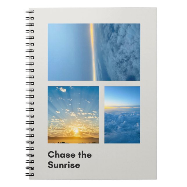 Chase the Sunrise Anteckningsbok (Framsidan)