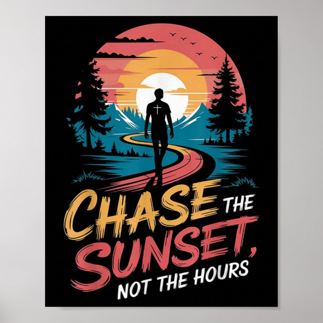 Chase the Sunset,inte timmar Poster (Framsidan)