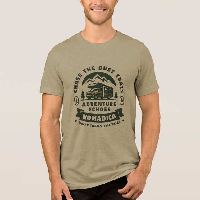 Chase Trails®: Äventyr Echoes™ Retro RV T Shirt (Framsida)