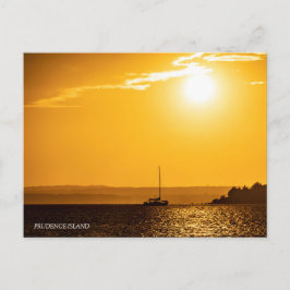 Chase Way Sunset Prudence Island Vykort