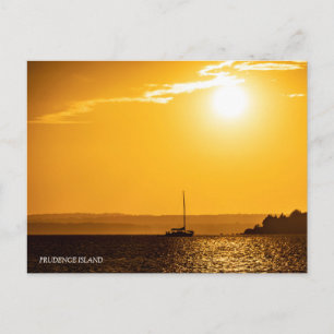 Chase Way Sunset Prudence Island Vykort