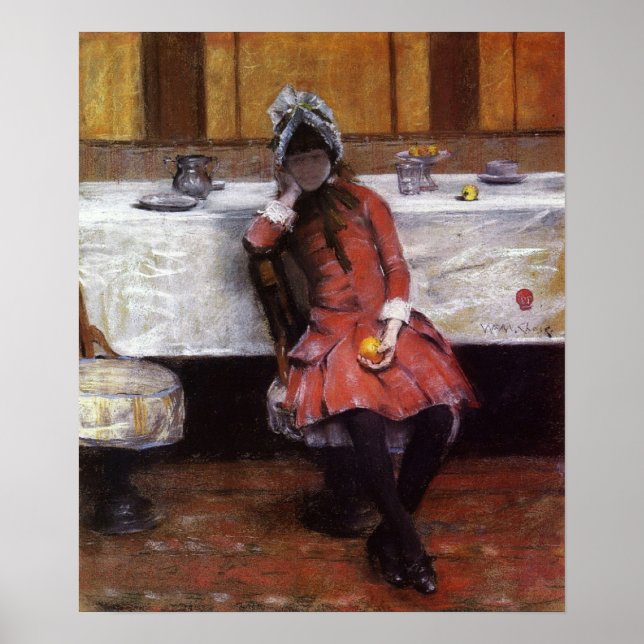 Chase - Young Girl on Ocean Steamer 1883 Poster (Framsidan)