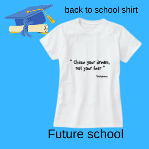 Chase Your Dream, Lilla Black Färg-citat T Shirt