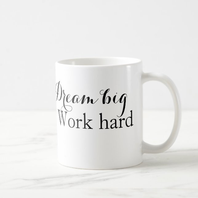 "Chase Your Dreams, Achieve with Effort" Kaffemugg (Höger)