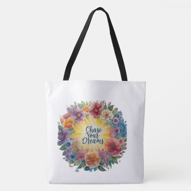 Chase Your Dreams - Shoulder Tote Tygkasse (Framsida)