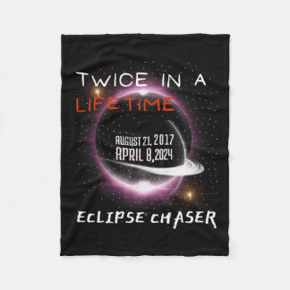 Chaser Solar Eclipse 2024, två gånger i livet Fleecefilt