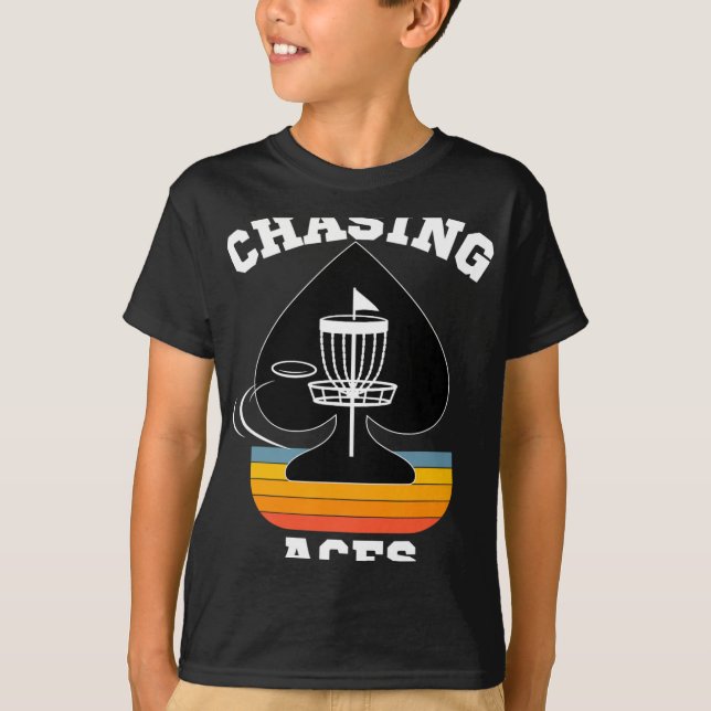Chasing Aces Disc Golf Mål Sportkläder Män W T Shirt (Framsida)