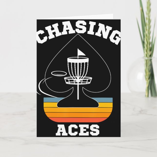 Chasing Aces Disc Golf Target Sports Apparel Män W Kort (Framsida)