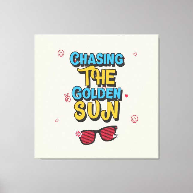 Chasing av Golden Sol Canvastryck (Framsida)