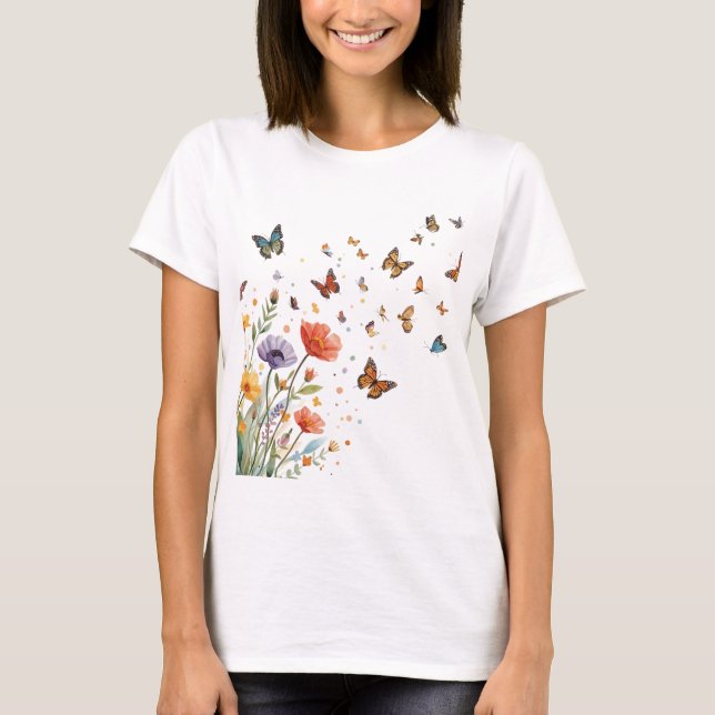 Chasing Butterflies T Shirt (Framsida)