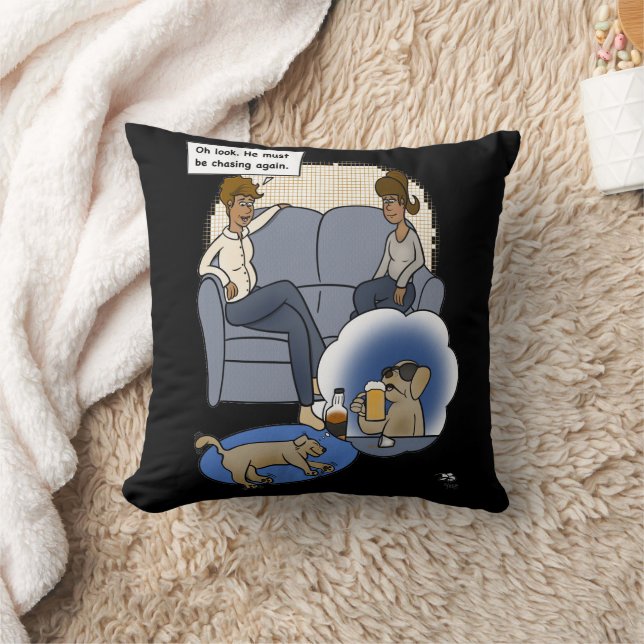 Chasing Dream Black Kudde (Filt)