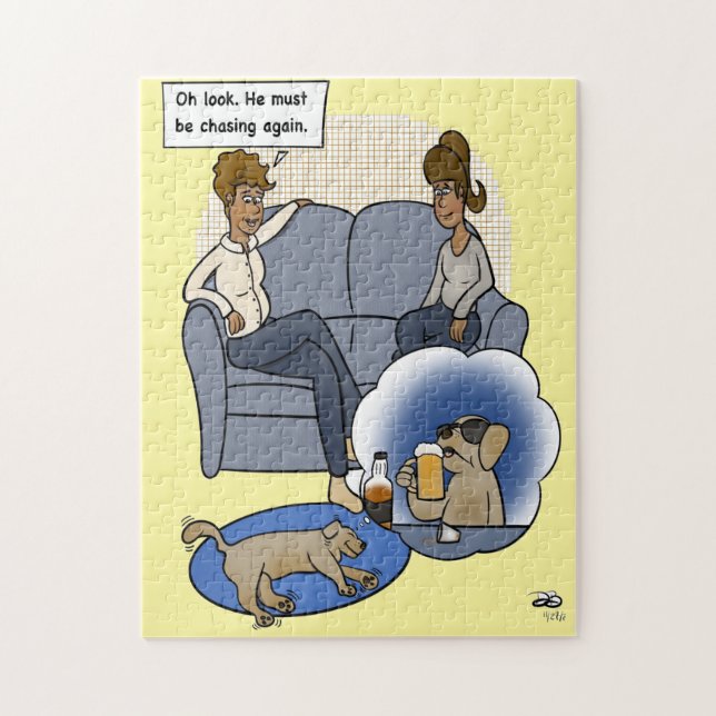 Chasing Dream Gult Jigszle Puzzle Pussel (Vertikal)