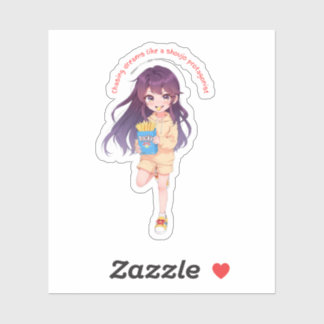 Chasing Dreams Like a Shoujo Protagonist- anime Klistermärken