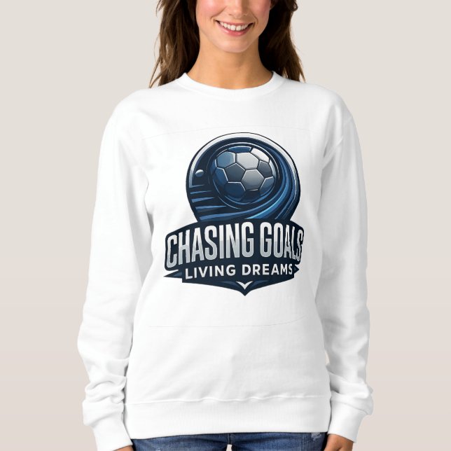Chasing Goals Soccer Shirt | Motivational Boll T (Framsida)