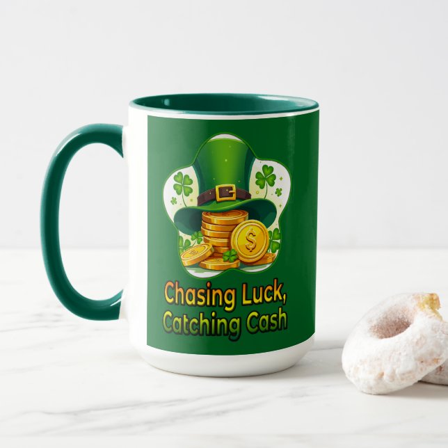 Chasing Luck Catching Cash St Patrick’s - caneca Mugg (Med munk)