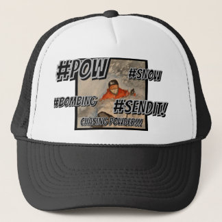 Chasing Powder Hashtag Hat Keps