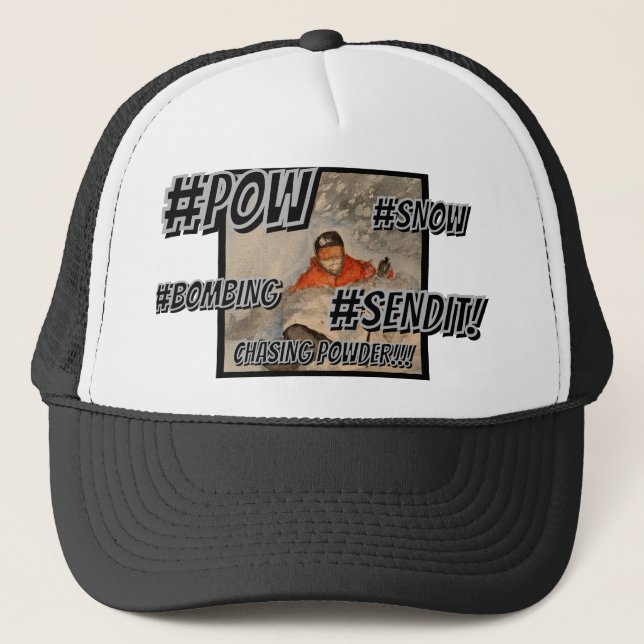Chasing Powder Hashtag Hat Keps (Framsida)