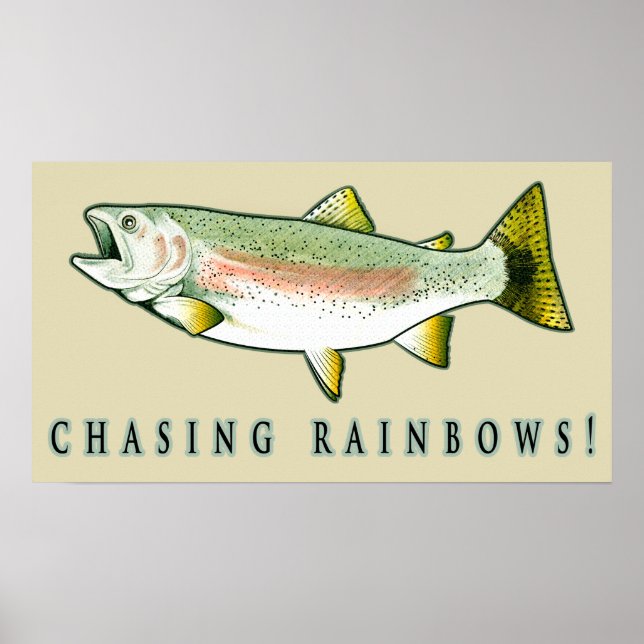Chasing Rainbow Trout Poster (Framsidan)