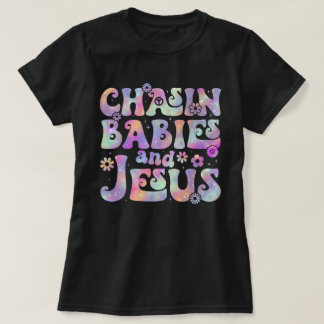 Chasing Spädbarn och Jesus Christian Mamma T Shirt