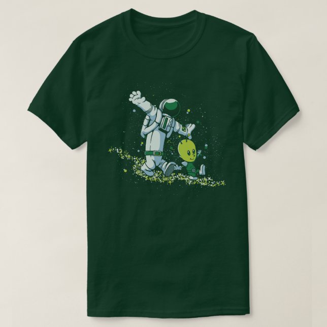 Chasing Stars och Astronaut av Tobe Fonseca T Shirt (Design framsida)