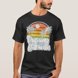 Chasing Sunset Beach Summer Sunset 70's T Shirt